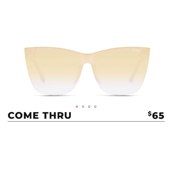 Quay Australia Accessories - Quay Australia Sunglasses Come Thru Black Gold